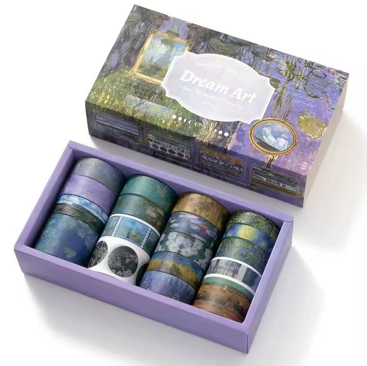 18 Rolls Retro Washi Tape Set (Sold By Roll)