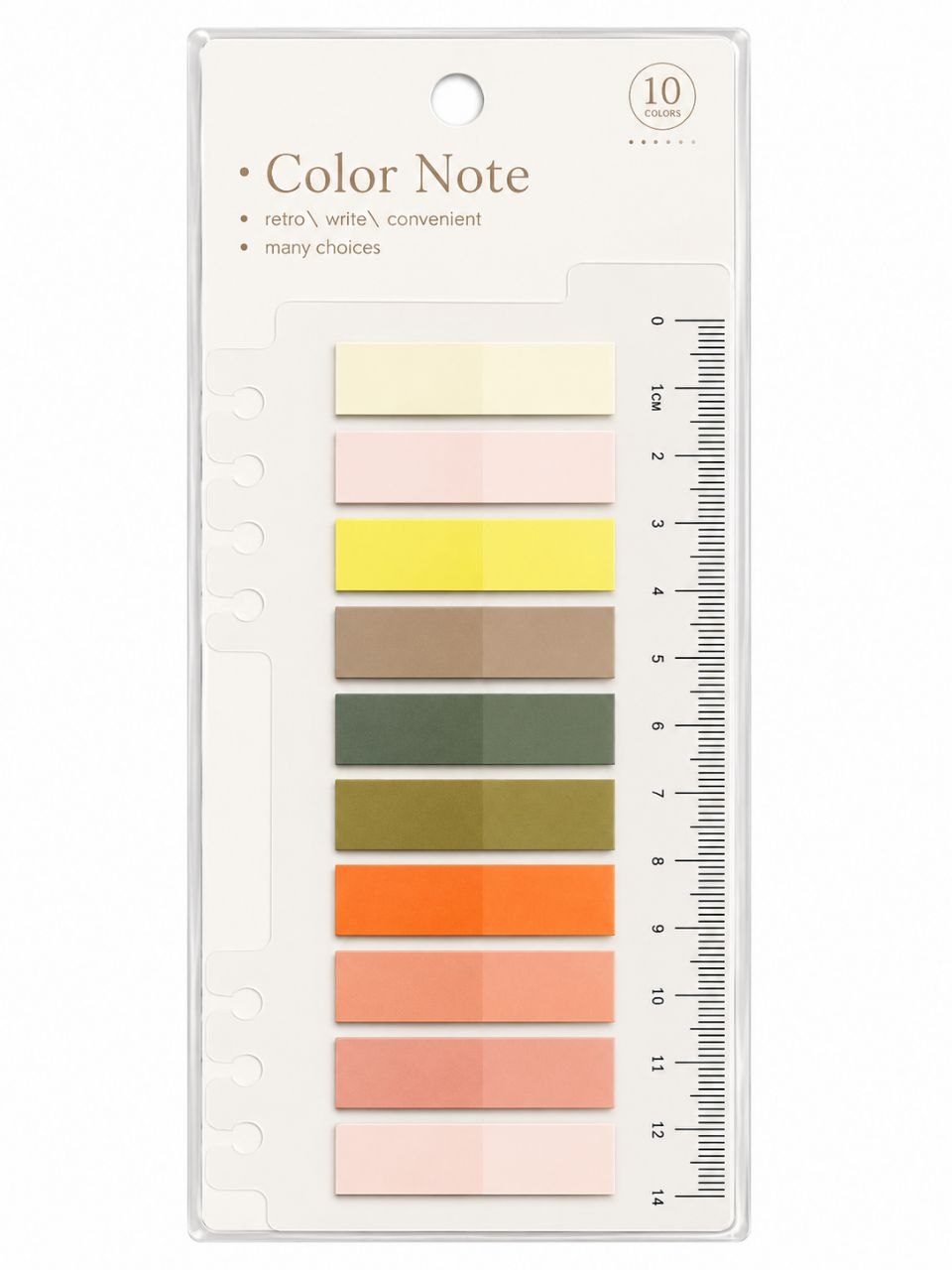 Index Tabs Sticky Notes - 10 Colors