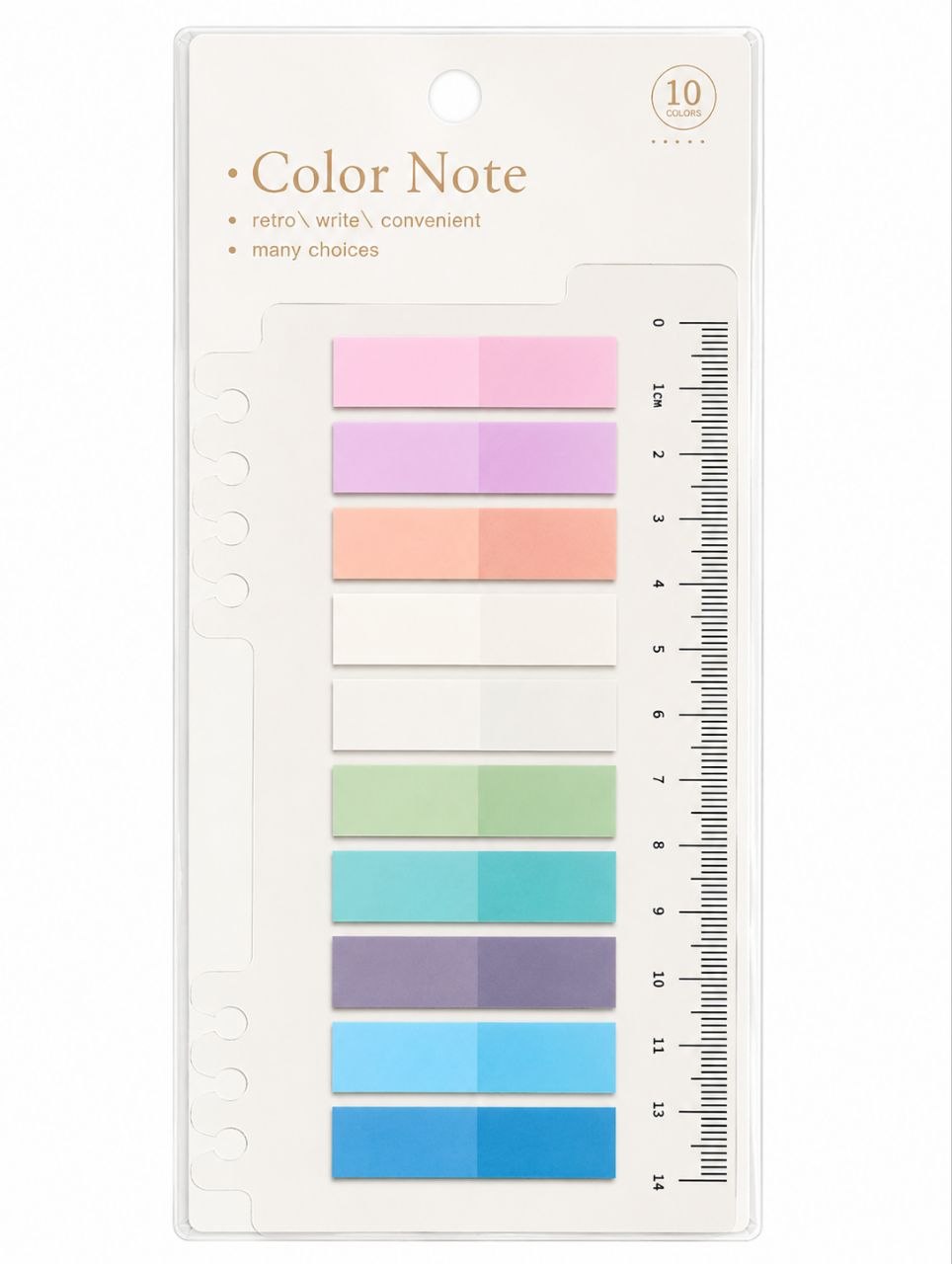 Index Tabs Sticky Notes - 10 Colors