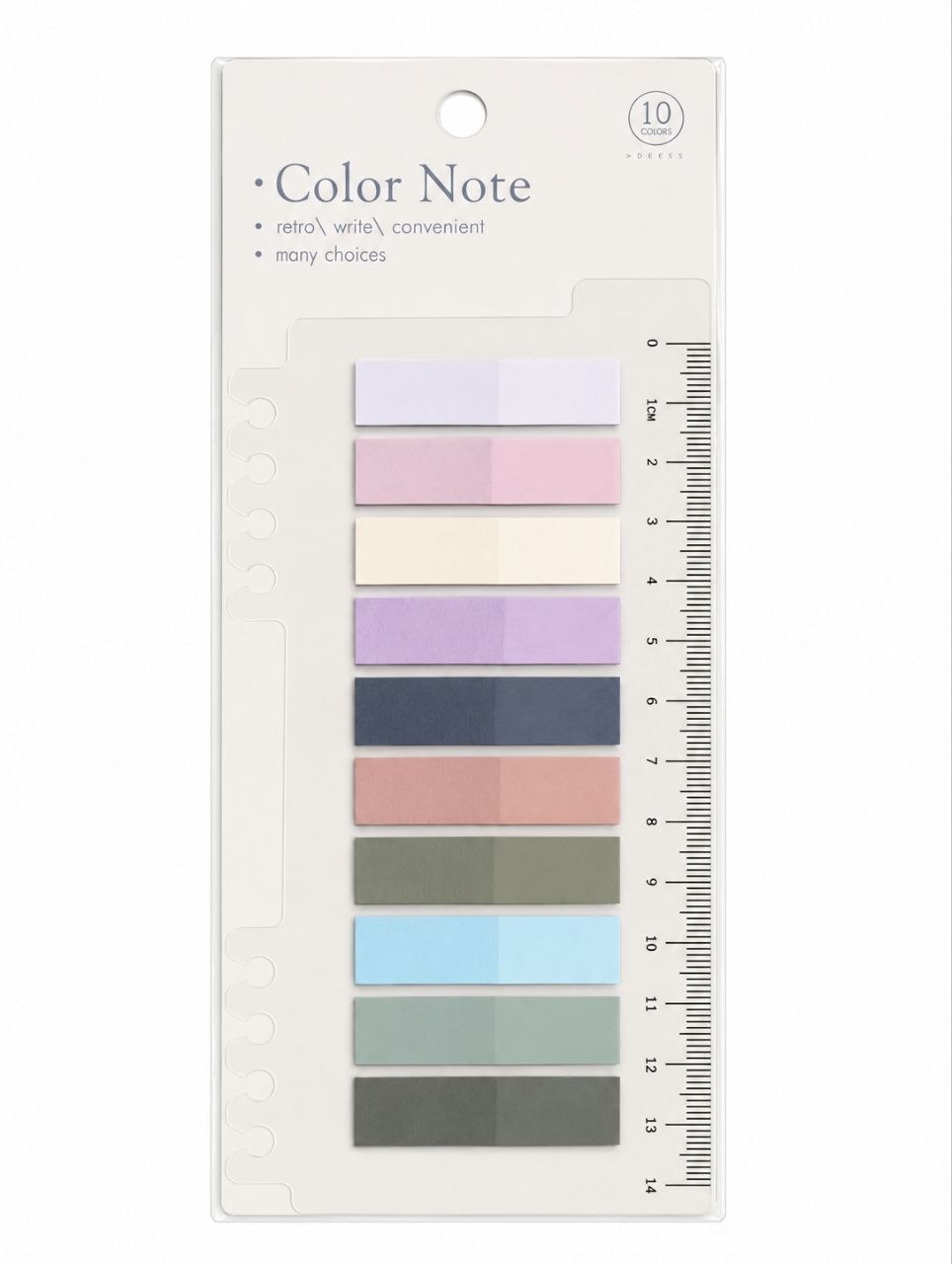 Index Tabs Sticky Notes - 10 Colors