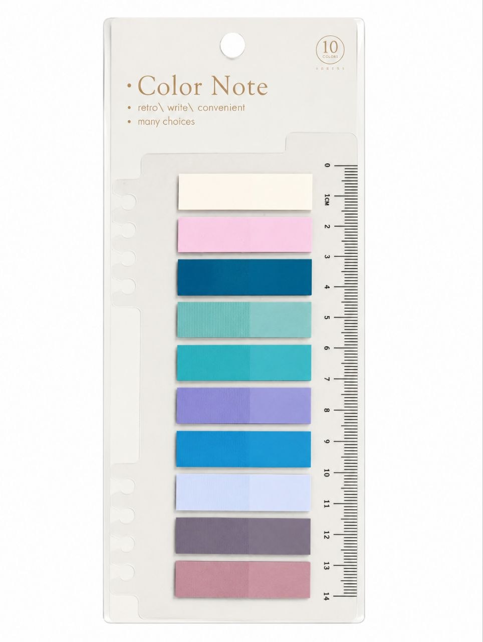 Index Tabs Sticky Notes - 10 Colors
