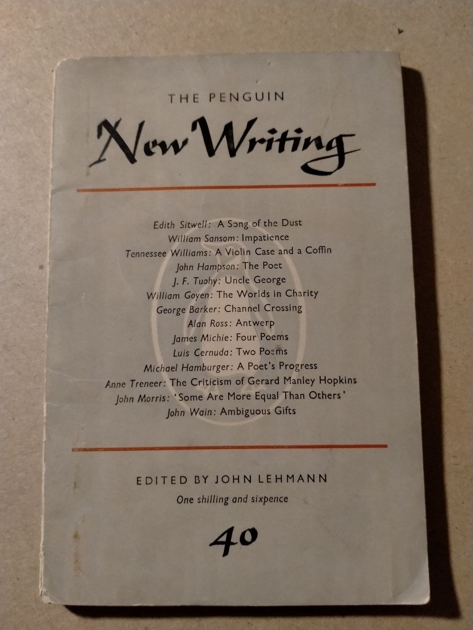 The Penguin New Writing 40
